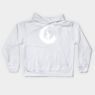 Enso Circle Zen Surfer Kids Hoodie